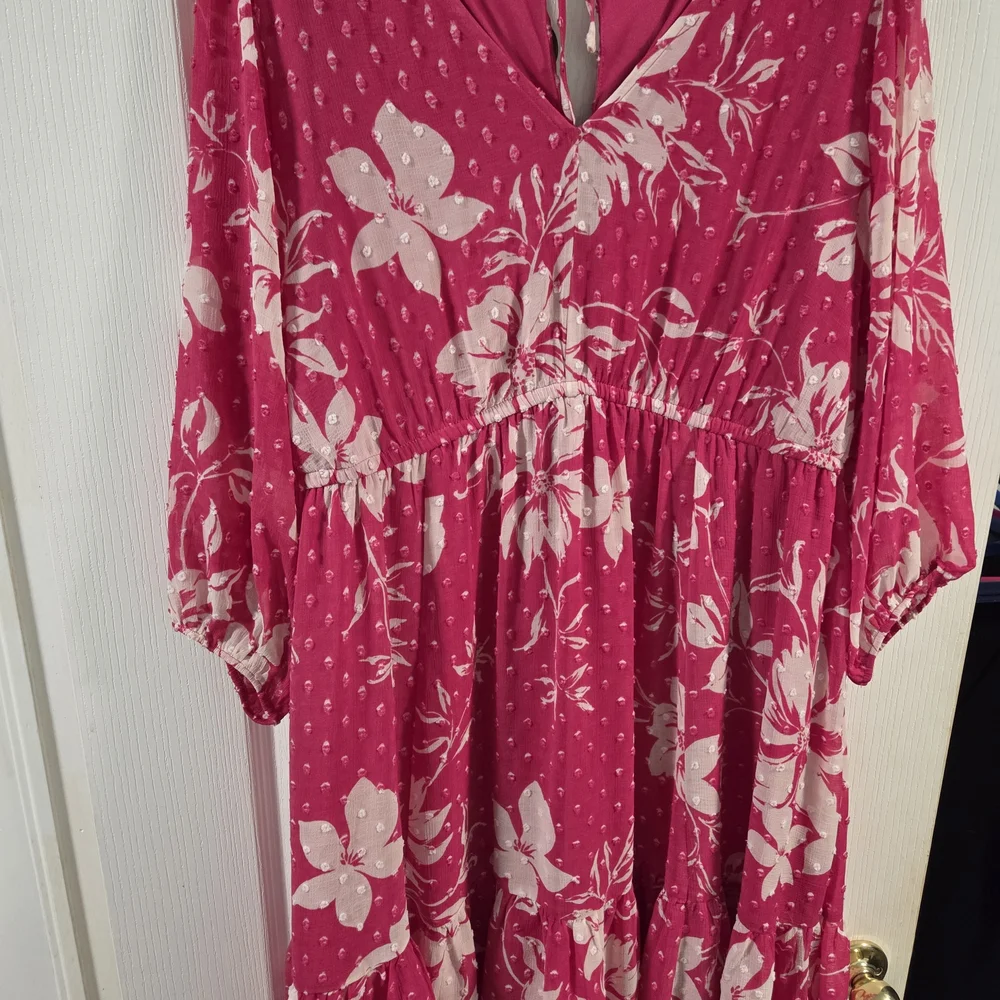 EUC Torrid Mini Clip Dot Babydoll Dress- Size 2x - Picture 5 of 13